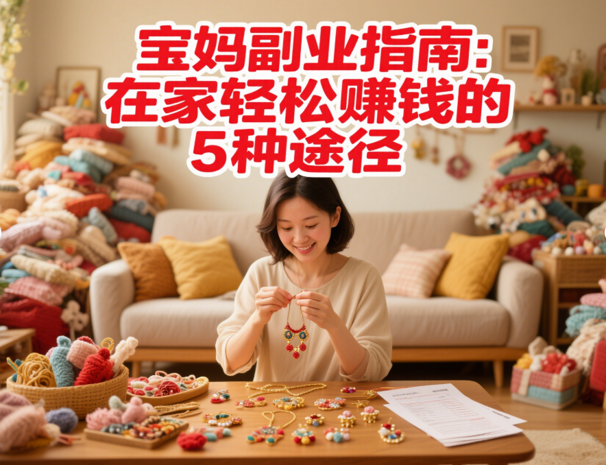 宝妈副业指南：在家轻松赚钱的 5 种途径-资源网站