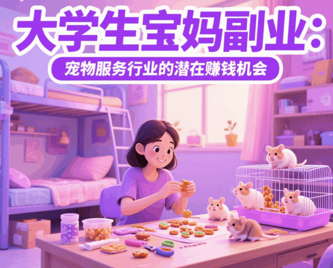 大学生宝妈副业：宠物服务行业的潜在赚钱机会-资源网站