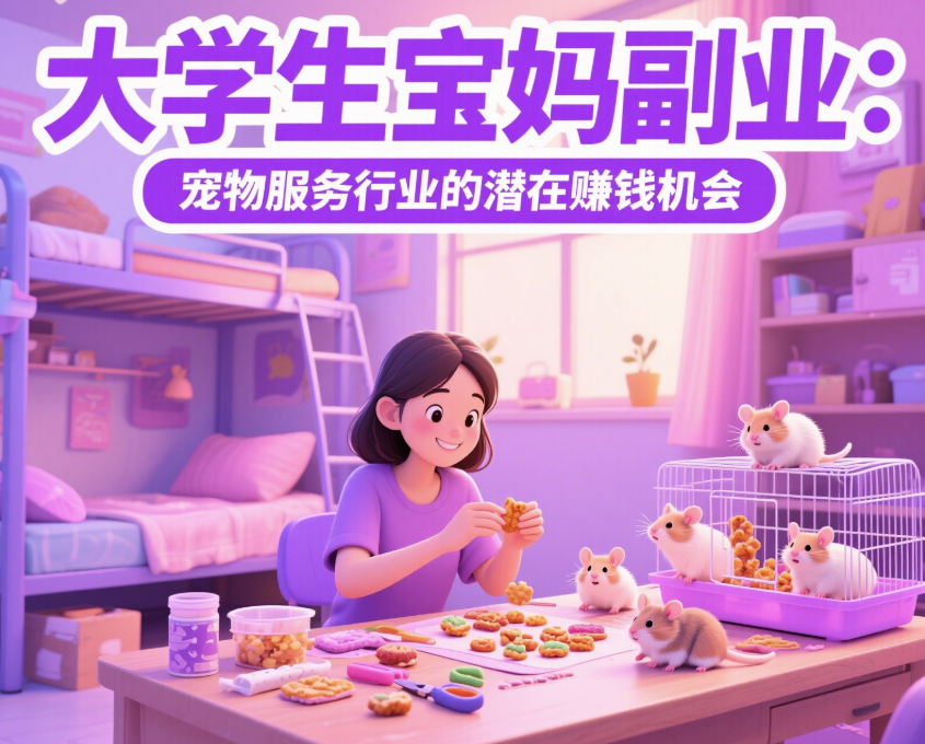大学生宝妈副业：宠物服务行业的潜在赚钱机会-资源网站
