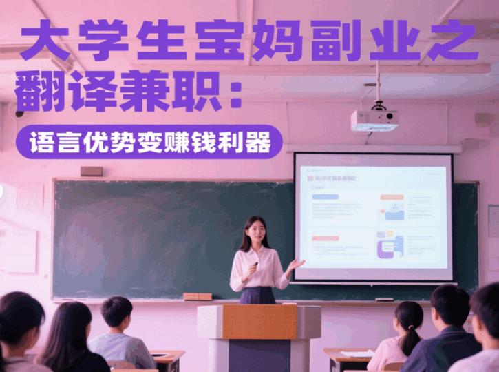 大学生宝妈副业之翻译兼职：语言优势变赚钱利器-资源网站