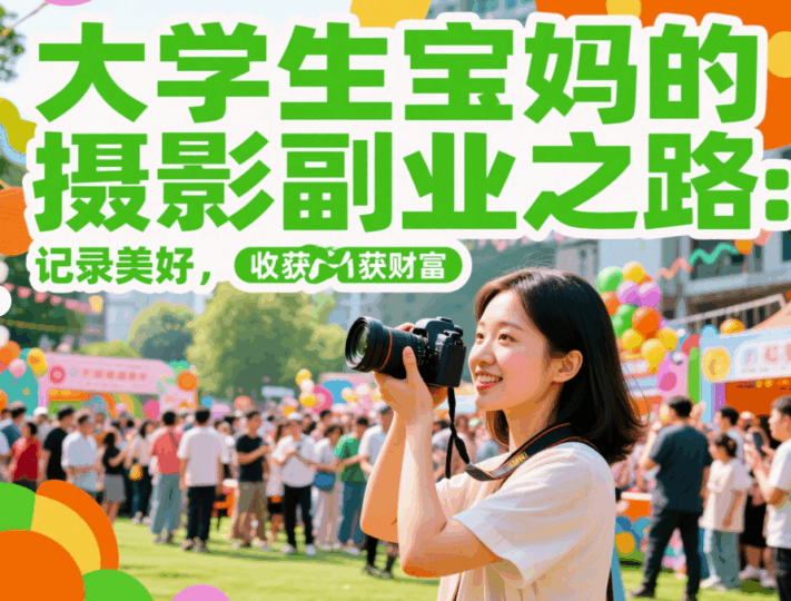 大学生宝妈的摄影副业之路：记录美好，收获财富-资源网站