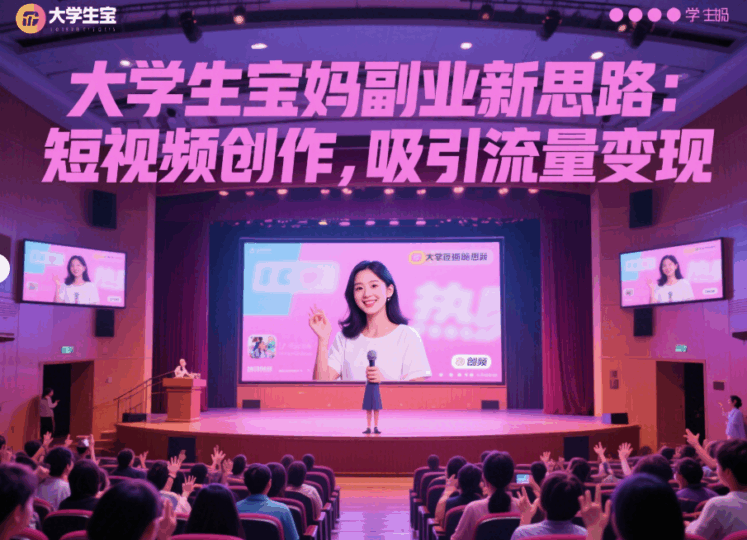 大学生宝妈副业新思路：短视频创作，吸引流量变现-资源网站