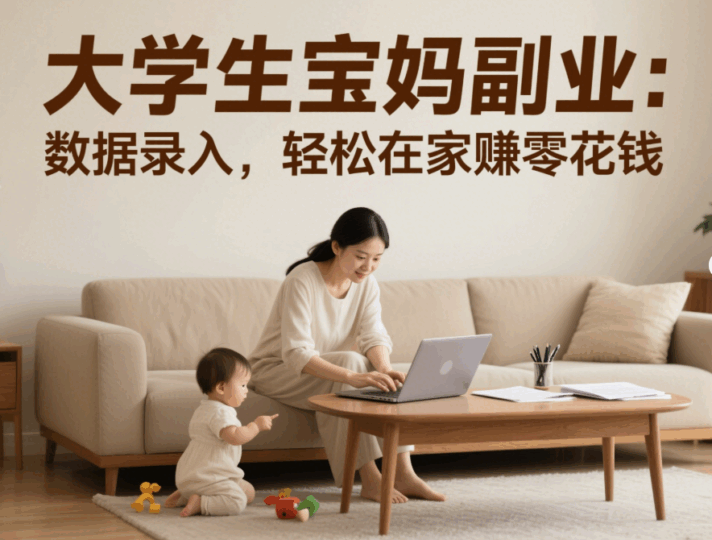 大学生宝妈副业：数据录入，轻松在家赚零花钱-资源网站