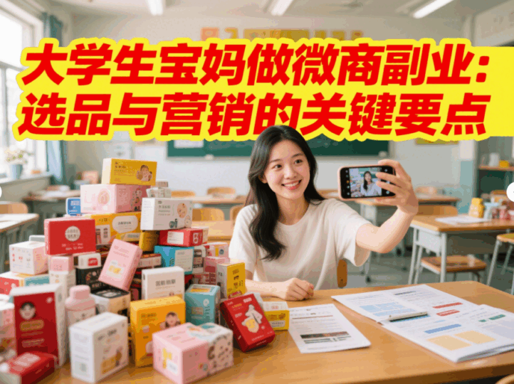 大学生宝妈做微商副业：选品与营销的关键要点-资源网站