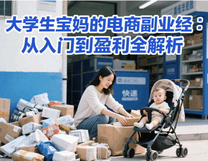 大学生宝妈的电商副业经：从入门到盈利全解析-资源网站