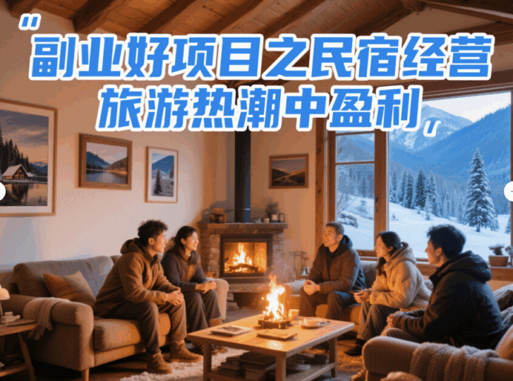 副业好项目之民宿经营，旅游热潮中盈利-资源网站