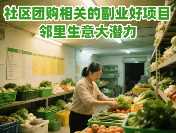 社区团购相关的副业好项目，邻里生意大潜力-资源网站