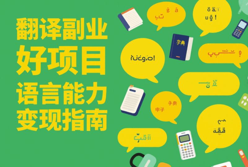 翻译副业好项目，语言能力变现指南-资源网站