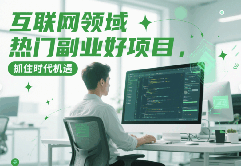 互联网领域热门副业好项目，抓住时代机遇-资源网站