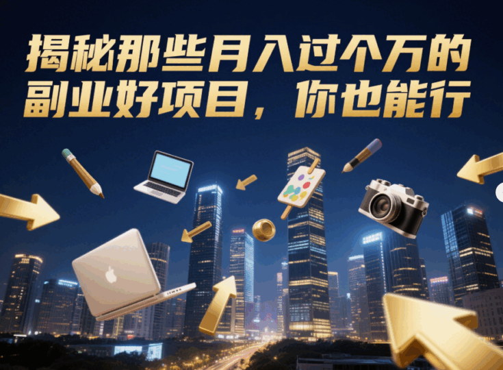 揭秘那些月入过万的副业好项目，你也能行-资源网站
