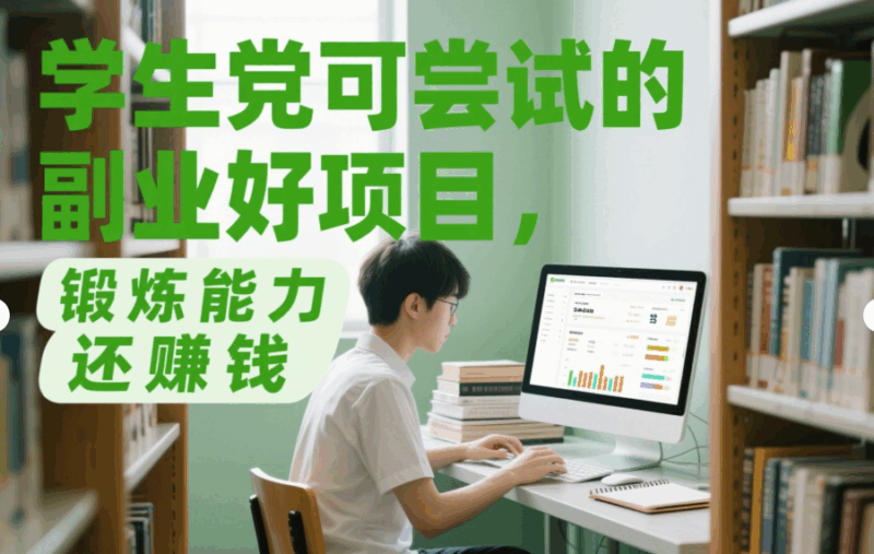 学生党可尝试的副业好项目，锻炼能力还赚钱-资源网站