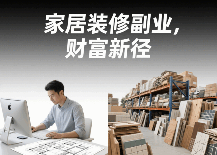 家居装修领域副业赚钱途径：设计与材料代理-资源网站