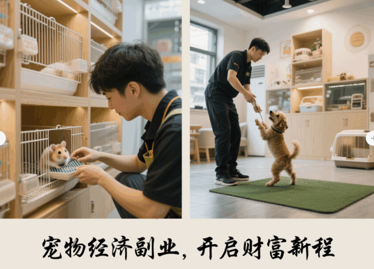 宠物经济下的副业赚钱商机：从饲养到服务-资源网站