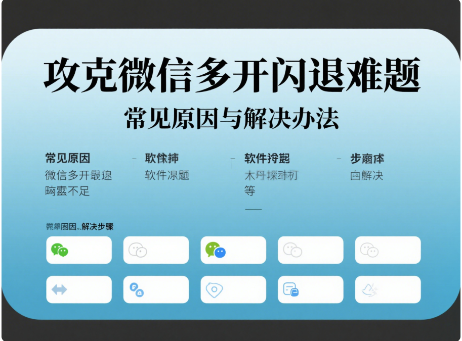 解决微信多开过程中常见的闪退问题-资源网站