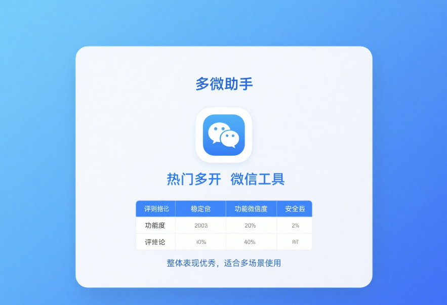热门多开微信工具深度评测-资源网站