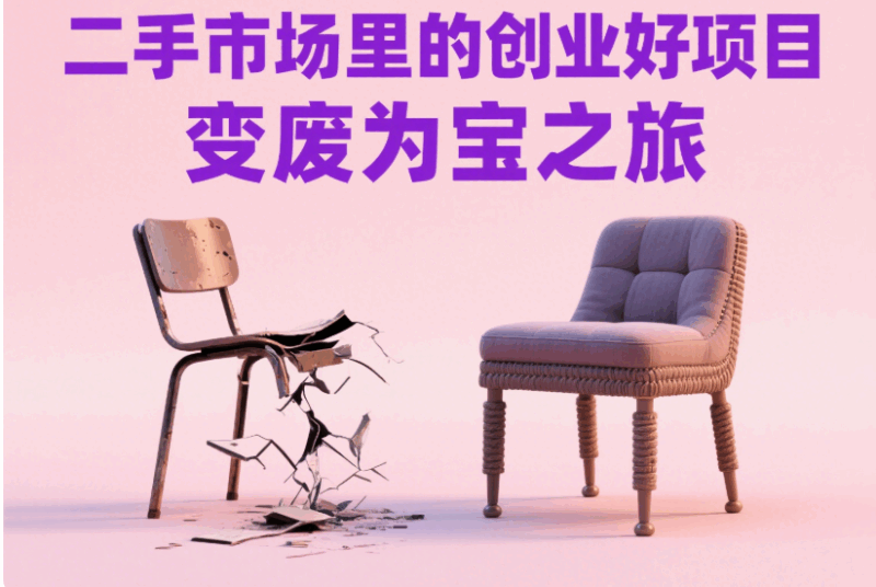 二手市场里的创业好项目，变废为宝之旅-资源网站