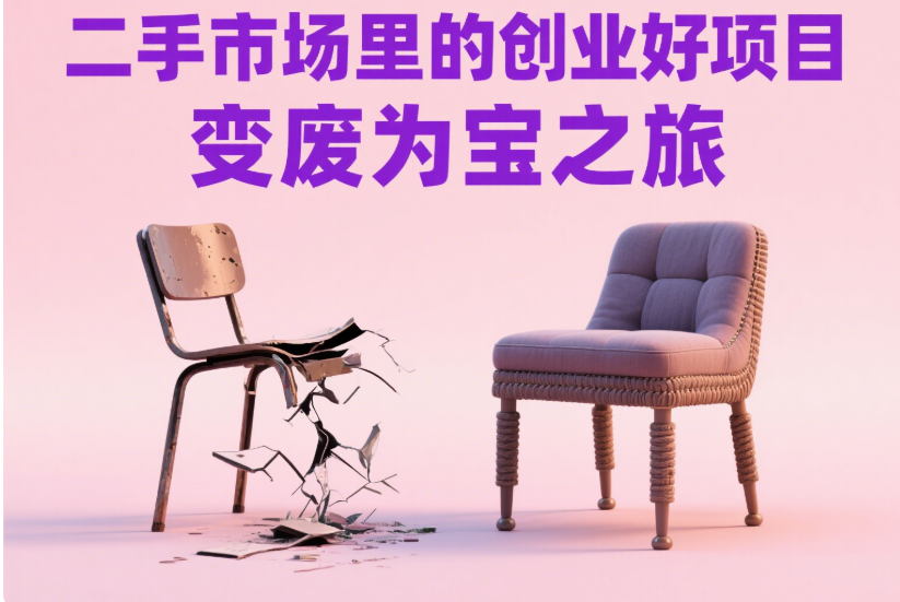 二手市场里的创业好项目，变废为宝之旅-资源网站