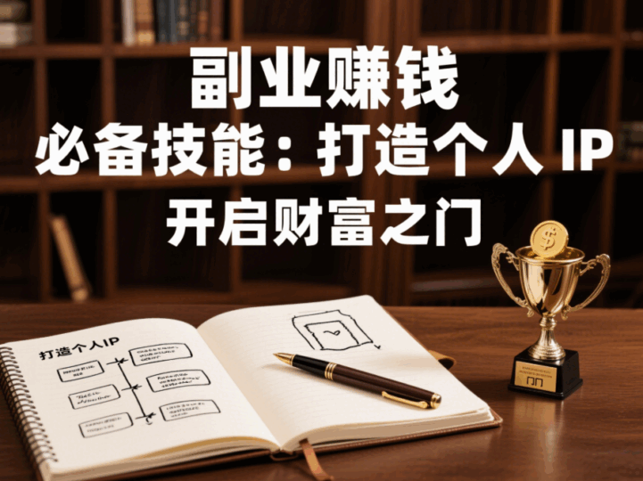 副业赚钱必备技能：打造个人 IP 开启财富之门-资源网站