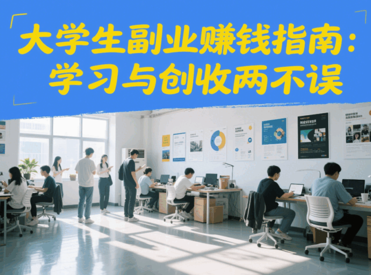 大学生副业赚钱指南：学习与创收两不误-资源网站