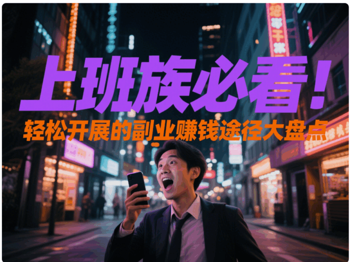 上班族必看！轻松开展的副业赚钱途径大盘点-资源网站
