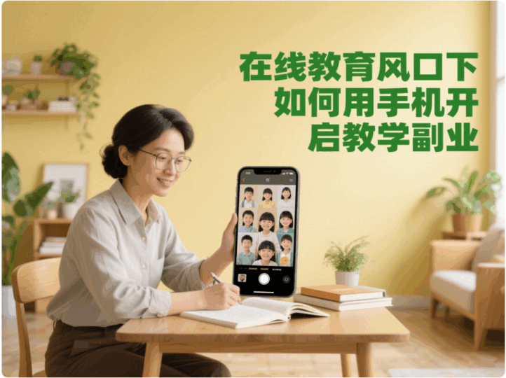 在线教育风口下，如何用手机开启教学副业-资源网站