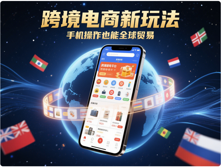 跨境电商新玩法，手机操作也能全球贸易
