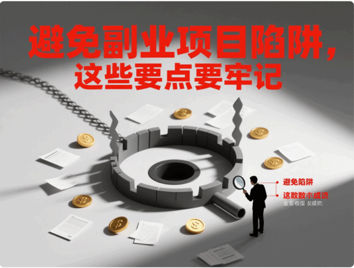 避免副业项目陷阱，这些要点要牢记