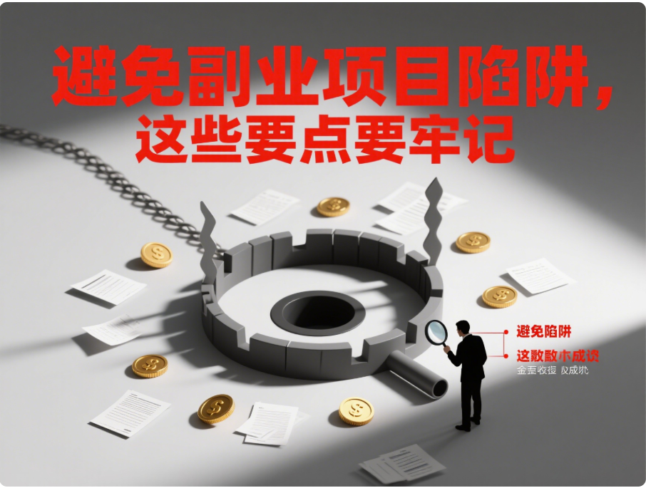 避免副业项目陷阱，这些要点要牢记