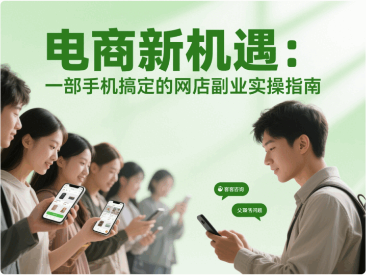 电商新机遇：一部手机搞定的网店副业实操指南-资源网站