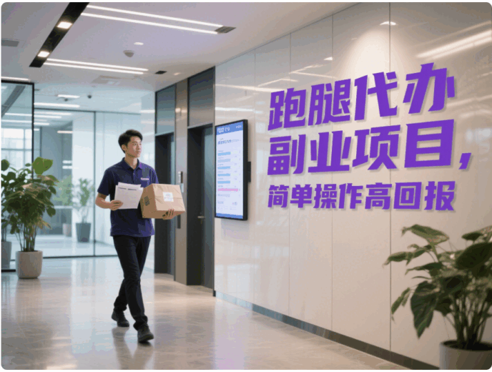 跑腿代办副业项目，简单操作高回报