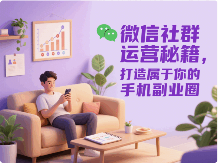 微信社群运营秘籍，打造属于你的手机副业圈-资源网站