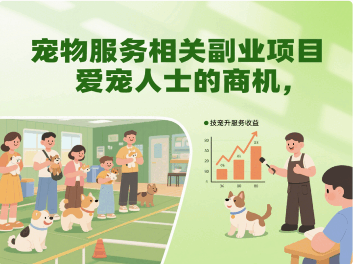 宠物服务相关副业项目，爱宠人士的商机-资源网站