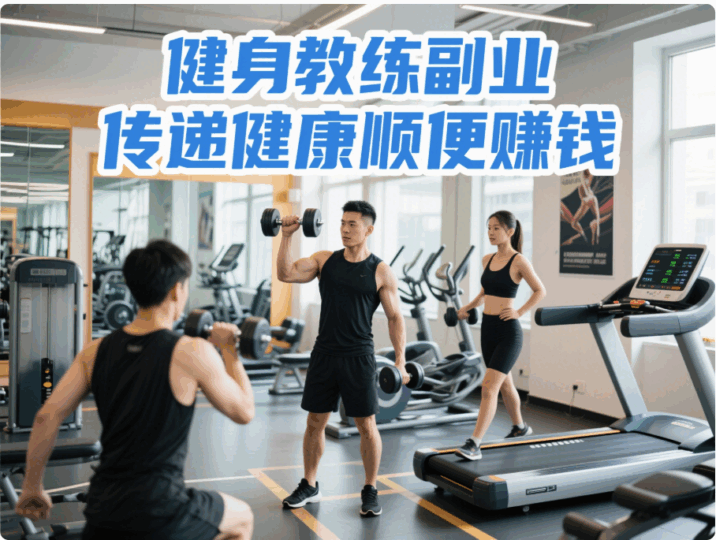 健身教练副业，传递健康顺便赚钱-资源网站