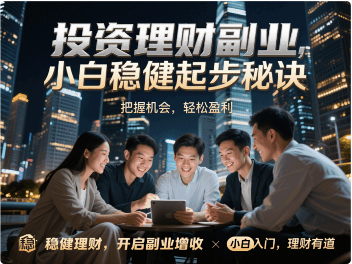 投资理财副业，小白如何稳健起步-资源网站