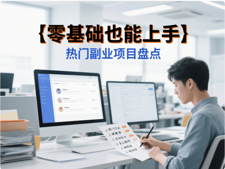 零基础也能上手的热门副业项目盘点