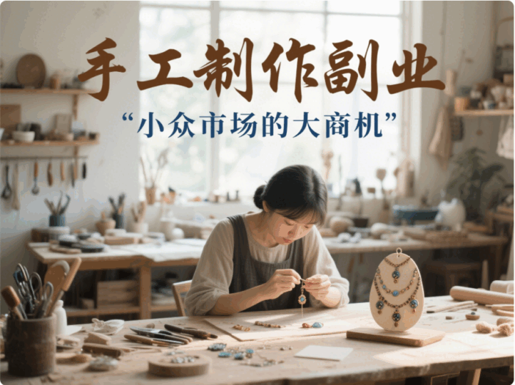 手工制作副业，小众市场的大商机