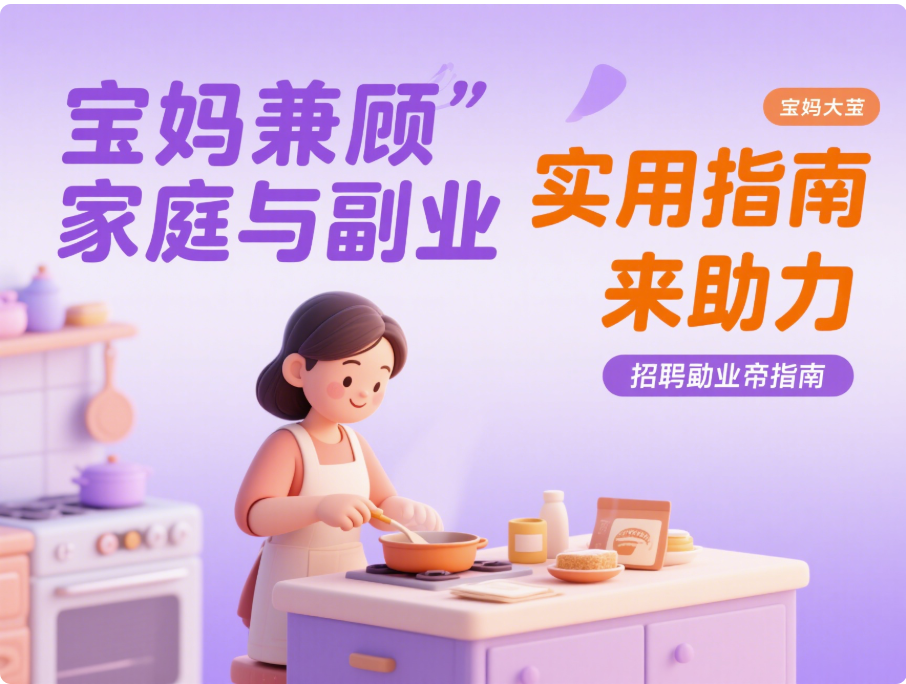 宝妈必看！兼顾家庭与赚钱的副业指南