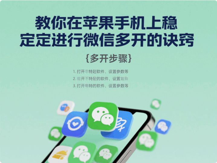 教你在苹果手机上稳定进行微信多开的诀窍