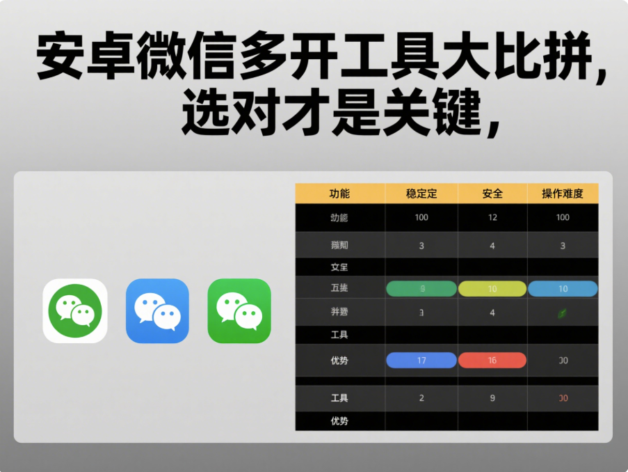 安卓微信多开工具大比拼，选对才是关键-资源网站