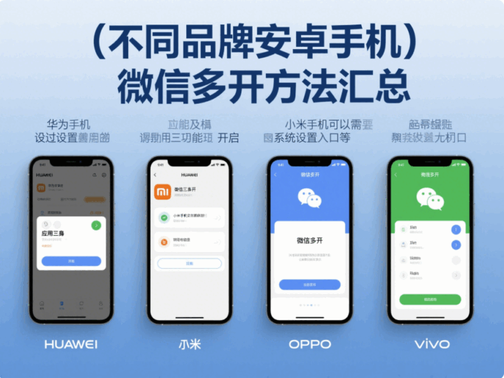不同品牌安卓手机微信多开方法汇总-资源网站