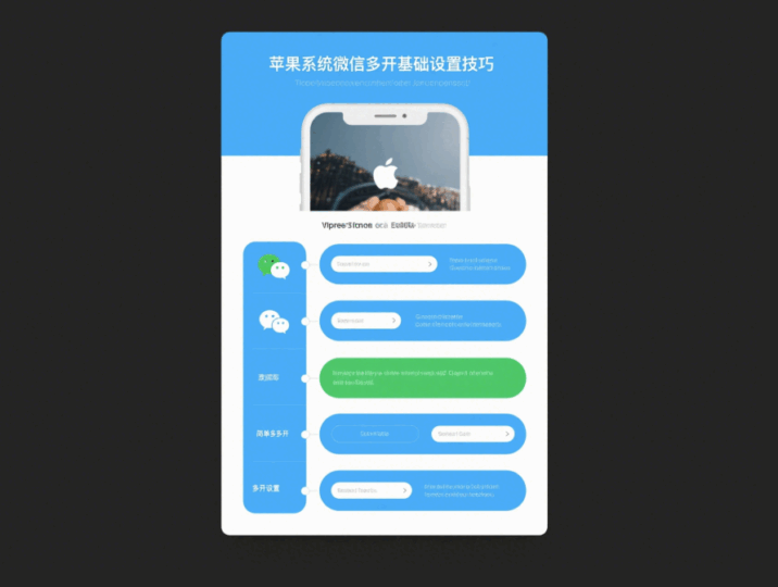 微信多开苹果系统的使用技巧分享-资源网站