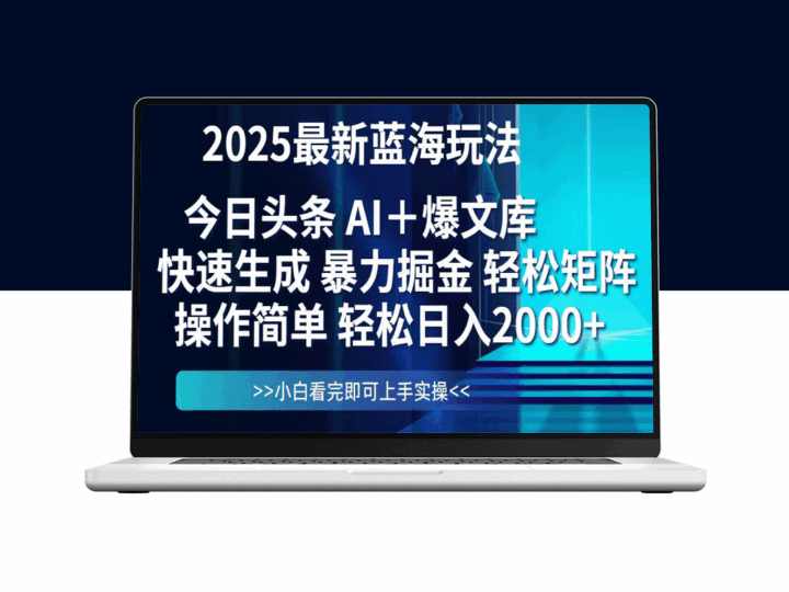 2025年最新蓝海盈利模式揭秘_简单操作_轻松复制_矩阵日入2000+！-资源网站