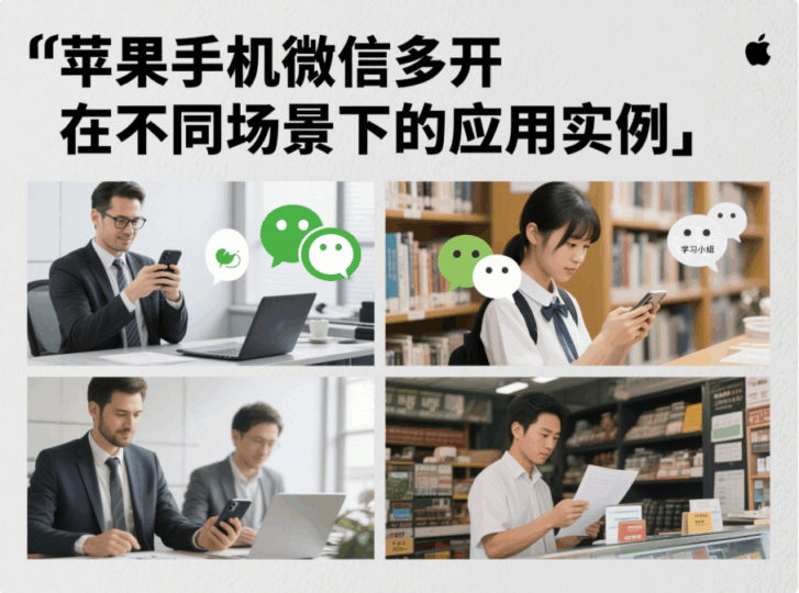 苹果手机微信多开在不同场景下的应用实例-资源网站