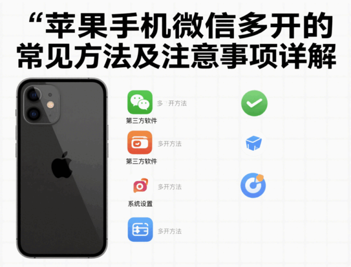 苹果手机微信多开的常见方法及注意事项详解-资源网站