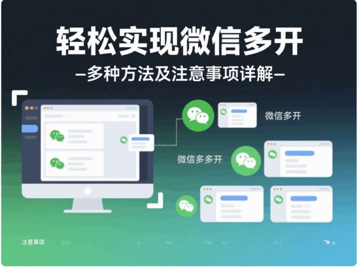 轻松实现微信多开：多种方法及注意事项详解-资源网站