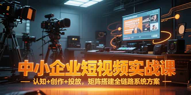 中小企业短视频营销全链路方案：从认知提升到创作、投放、矩阵搭建全攻略-资源网站