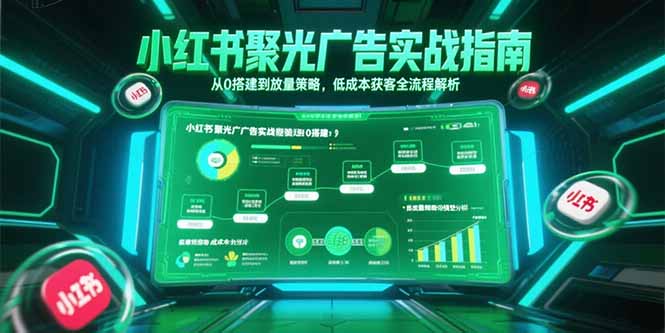 小红书聚光广告攻略：从零到百万曝光的低成本获客全流程-资源网站