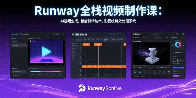 视频制作课：AI视频生成_智能剪辑与影视级特效处理_打造专业级内容-资源网站