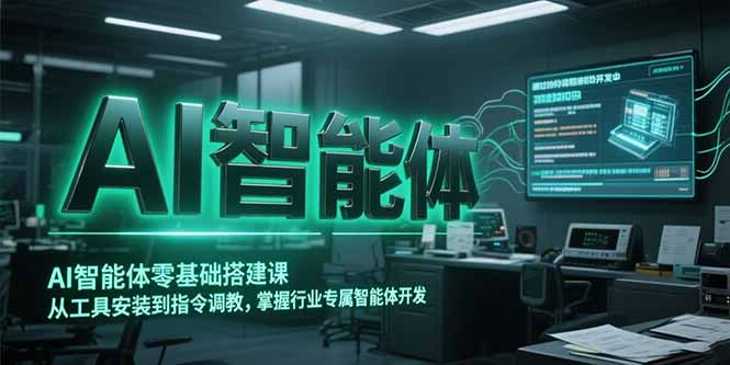 零基础AI智能体开发课程：从工具安装到高效指令调教_掌握智能体搭建技能-资源网站