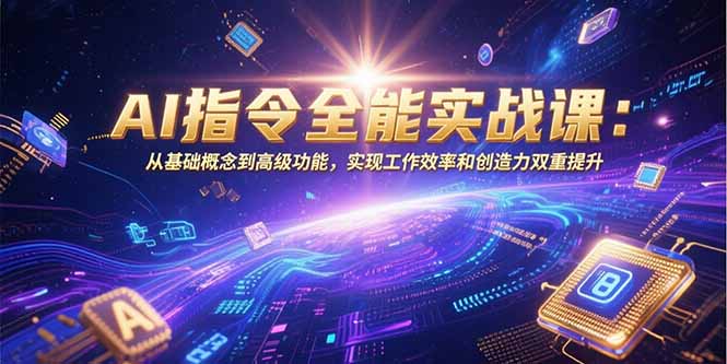 AI指令全能实战课程：从基础到进阶_全面提升工作效率与创新能力-资源网站